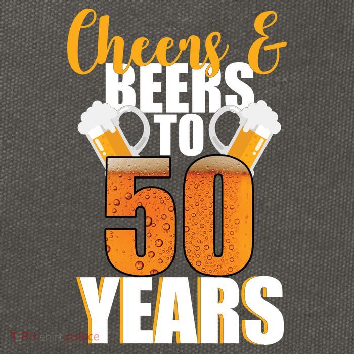 50th Birthday Cheers & Beers To 50 Years Cotton Canvas Backpack