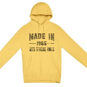 50th Birthday Gift Made In 1965 With Genuine Parts Premium Pullover Hoodie