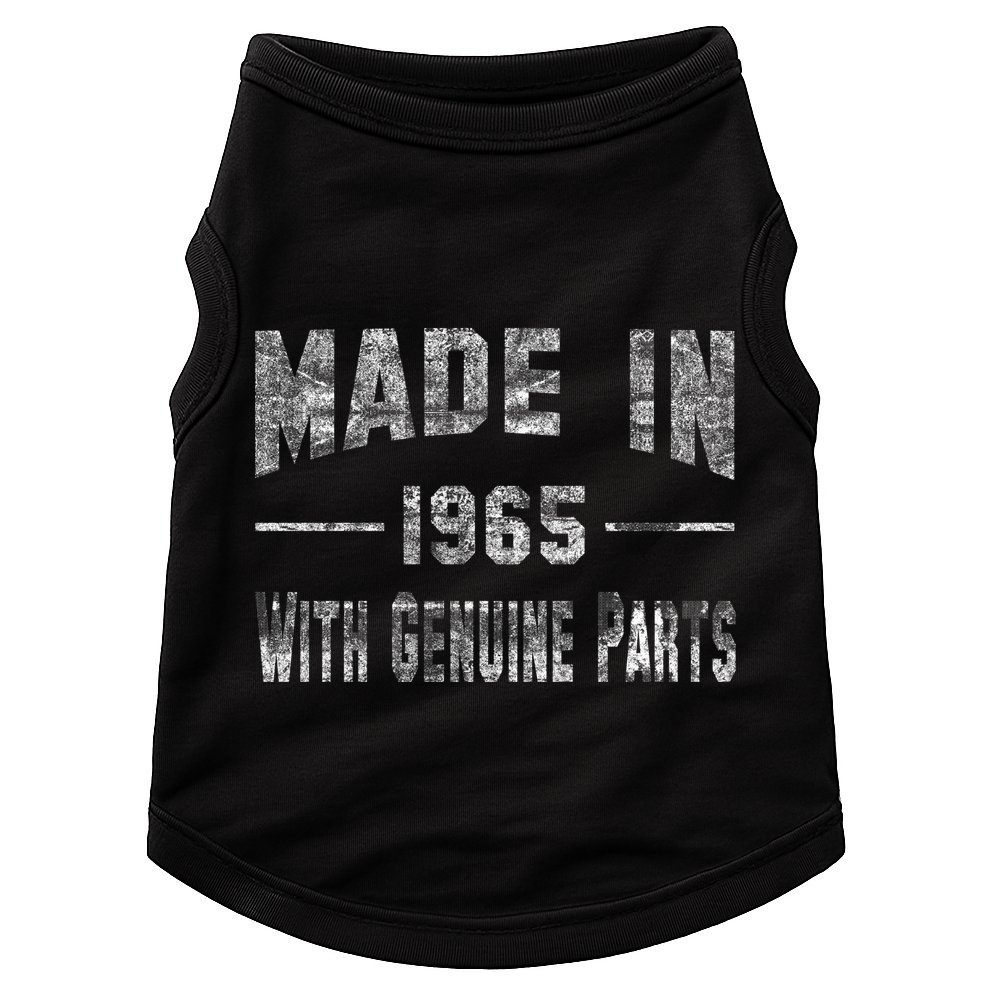 50th Birthday Gift Made In 1965 With Genuine Parts Doggie Tank