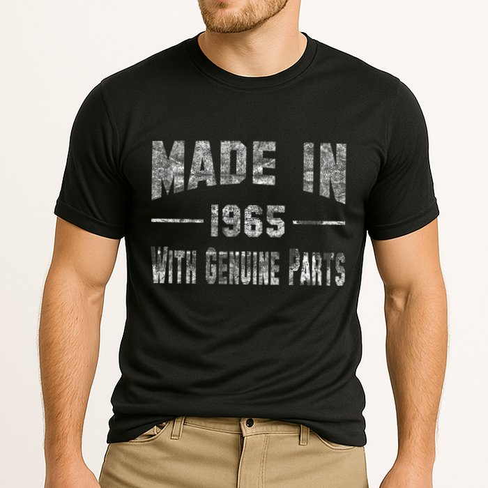 50th Birthday Gift Made In 1965 With Genuine Parts Performance Shirt