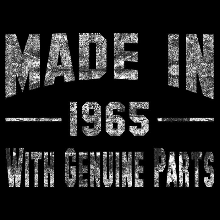 50th Birthday Gift Made In 1965 With Genuine Parts Performance Shirt