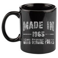 50th Birthday Gift Made In 1965 With Genuine Parts 11oz C Handle Ceramic Mug