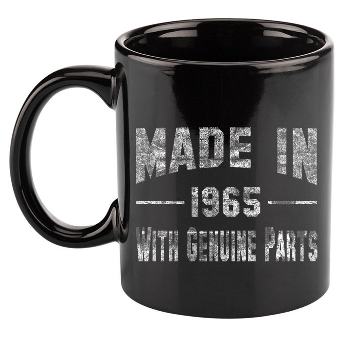 50th Birthday Gift Made In 1965 With Genuine Parts 11oz C Handle Ceramic Mug