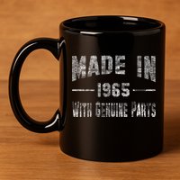 50th Birthday Gift Made In 1965 With Genuine Parts 11oz C Handle Ceramic Mug