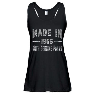 50th Birthday Gift Made In 1965 With Genuine Parts Ladies Essential Flowy Tank