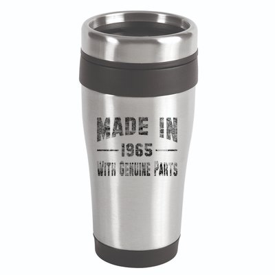 50th Birthday Gift Made In 1965 With Genuine Parts 16oz Travel Tumbler