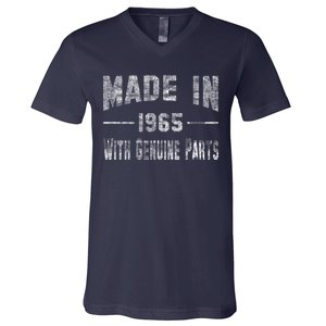 50th Birthday Gift Made In 1965 With Genuine Parts V-Neck T-Shirt