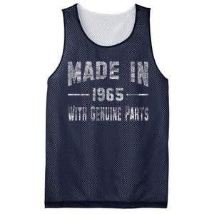 50th Birthday Gift Made In 1965 With Genuine Parts Mesh Reversible Basketball Jersey Tank