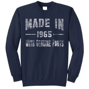 50th Birthday Gift Made In 1965 With Genuine Parts Tall Sweatshirt