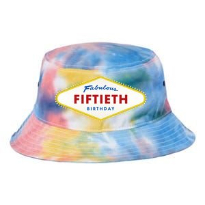 50th Birthday Las Vegas Fabulous fiftieth Tie Dye Newport Bucket Hat