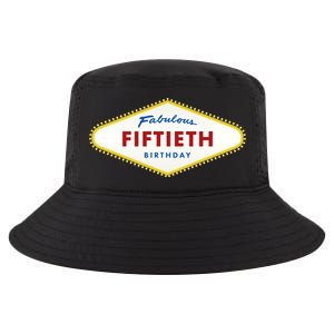 50th Birthday Las Vegas Fabulous fiftieth Cool Comfort Performance Bucket Hat