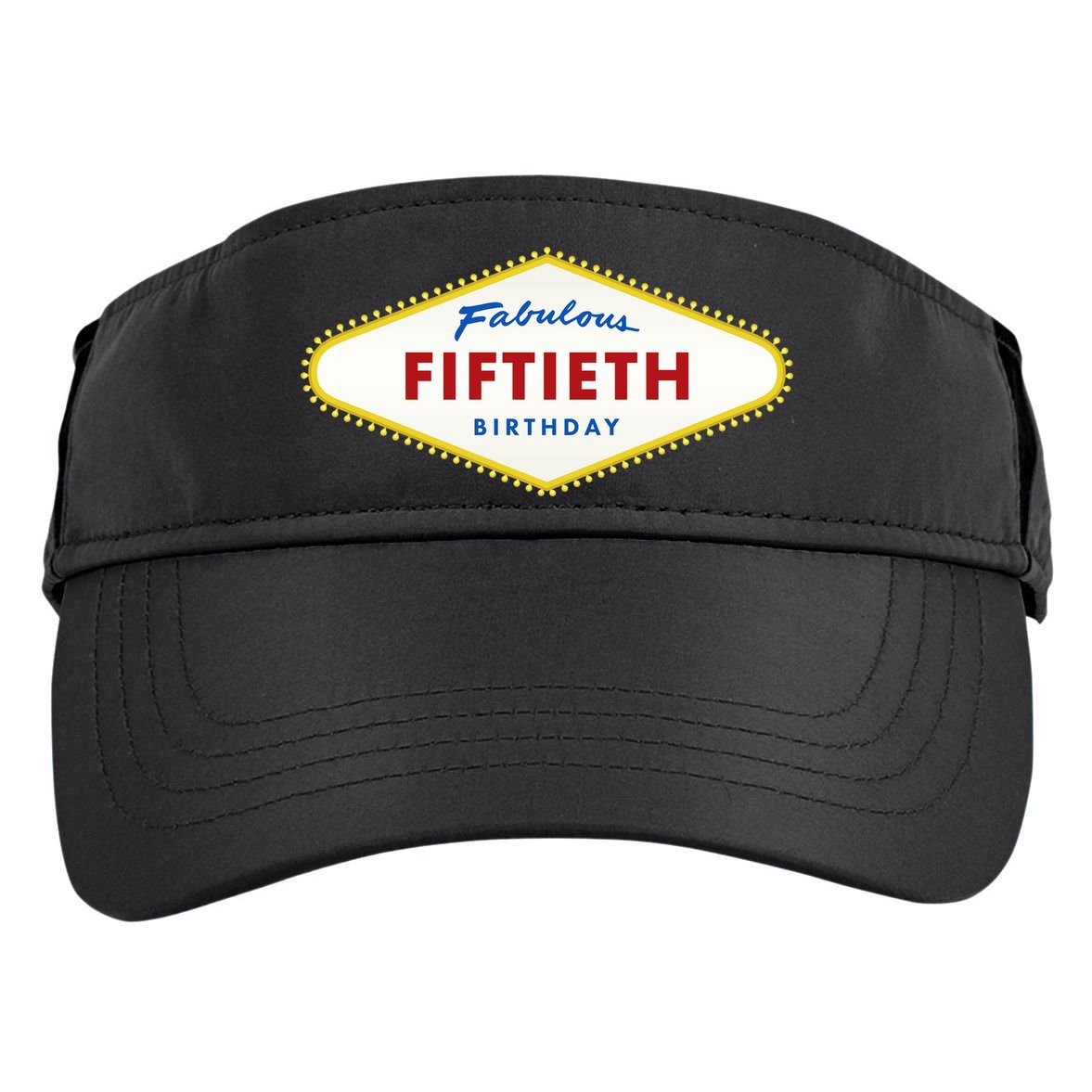 50th Birthday Las Vegas Fabulous fiftieth Adult Drive Performance Visor