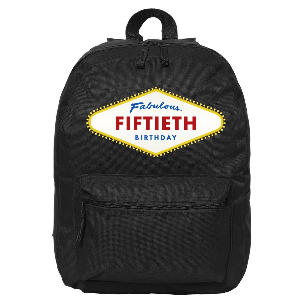 50th Birthday Las Vegas Fabulous fiftieth 16 in Basic Backpack