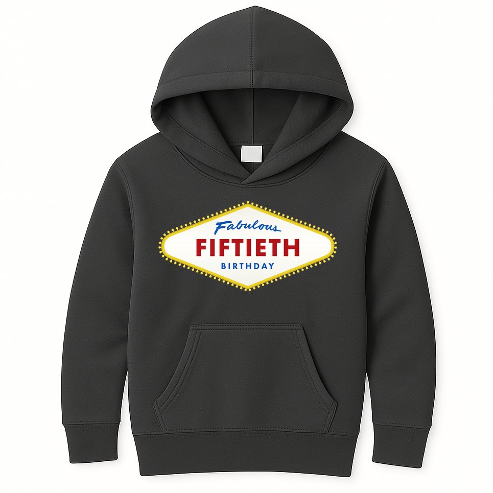 50th Birthday Las Vegas Fabulous fiftieth Kids Hoodie
