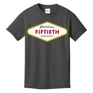 50th Birthday Las Vegas Fabulous fiftieth Kids T-Shirt