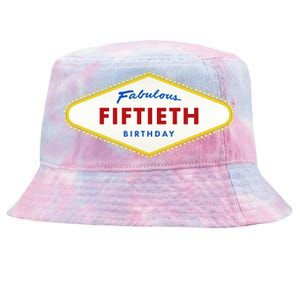 50th Birthday Las Vegas Fabulous fiftieth Tie-Dyed Bucket Hat