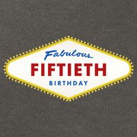 50th Birthday Las Vegas Fabulous fiftieth Cotton Canvas Backpack