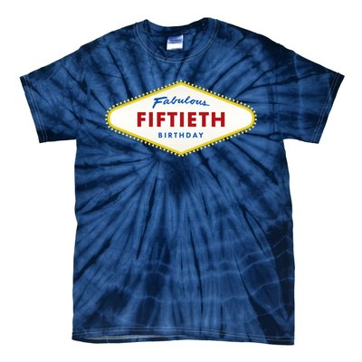 50th Birthday Las Vegas Fabulous fiftieth Tie-Dye T-Shirt