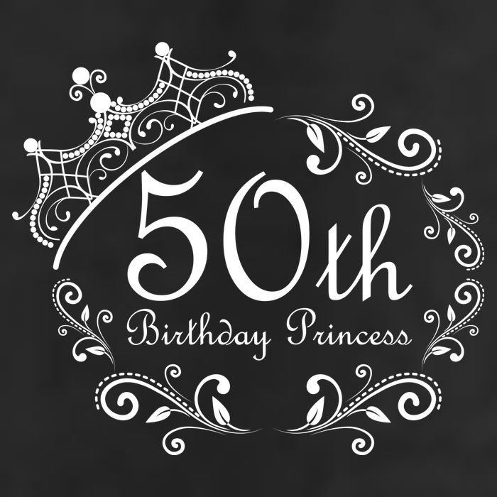 50th Birthday Princess 11oz C Handle Ceramic Mug