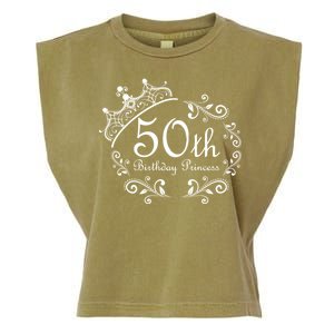 50th Birthday Princess Garment-Dyed Women's Muscle Tee