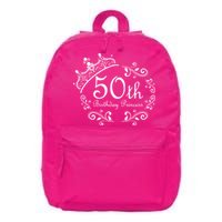 50th Birthday Princess 16 in Basic Backpack