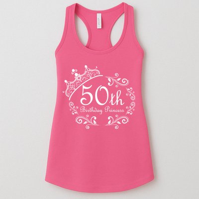 50th Birthday Princess Womens Tank Top