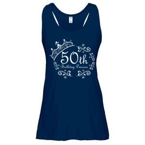 50th Birthday Princess Ladies Essential Flowy Tank