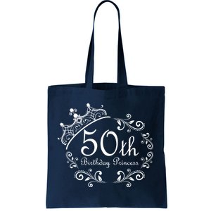 50th Birthday Princess Tote Bag