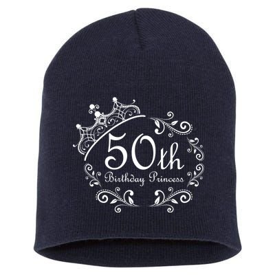 50th Birthday Princess Short Acrylic Beanie