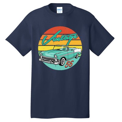 56 1956 Vintage Classic Antique Car Gift Father Day Birthday Tall T-Shirt