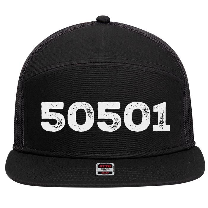 50501 7 Panel Mesh Trucker Snapback Hat