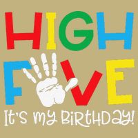 5yr 5th Birthday Funny High Five Its My Birthday Cooling Performance Crew T-Shirt
