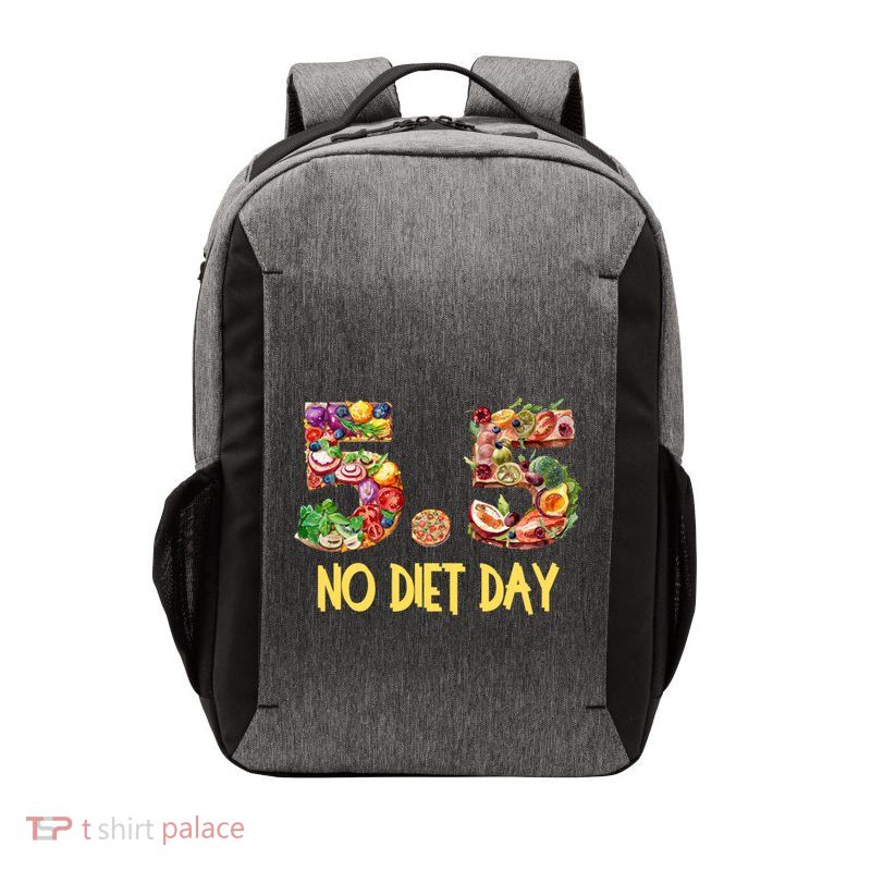 5 5 International No Diet Day Cool Gift Vector Backpack