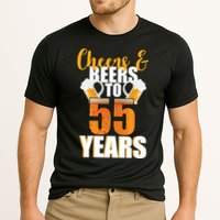 55th Birthday Cheers & Beers To 55 Years Cooling Performance Crew T-Shirt