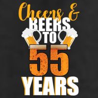 55th Birthday Cheers & Beers To 55 Years Adult Drive Performance Visor
