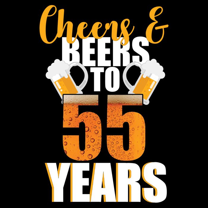 55th Birthday Cheers & Beers To 55 Years 16 in Basic Backpack