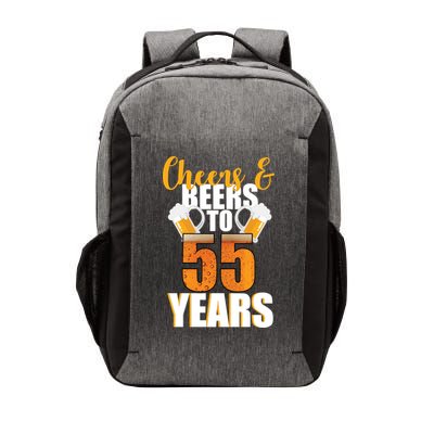 55th Birthday Cheers & Beers To 55 Years Vector Backpack