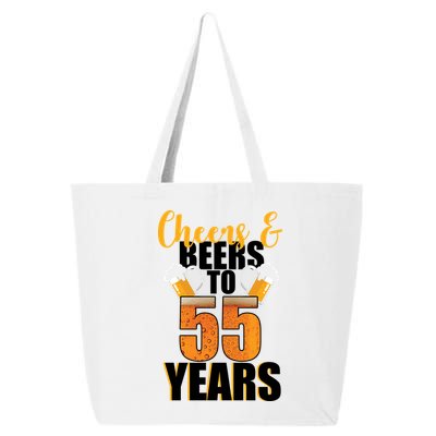 55th Birthday Cheers & Beers To 55 Years 25L Jumbo Tote