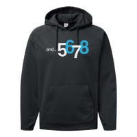 5 6 And 7 8 Cool Count Beat For Dancer Performance Fleece Hoodie