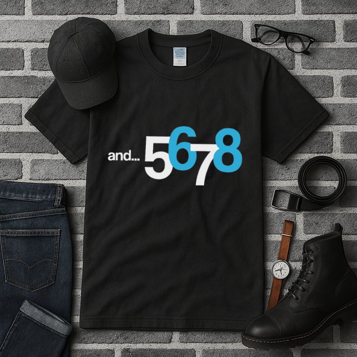 5 6 And 7 8 Cool Count Beat For Dancer Tall T-Shirt