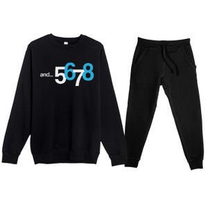 5 6 And 7 8 Cool Count Beat For Dancer Premium Crewneck Sweatsuit Set