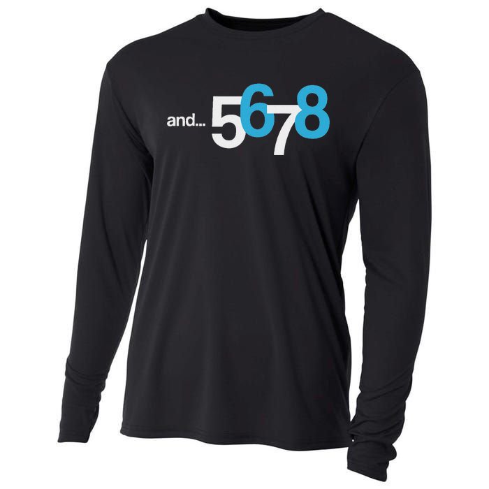 5 6 And 7 8 Cool Count Beat For Dancer Cooling Performance Long Sleeve Crew