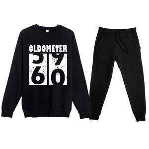 59 60 Years Oldometer Premium Crewneck Sweatsuit Set