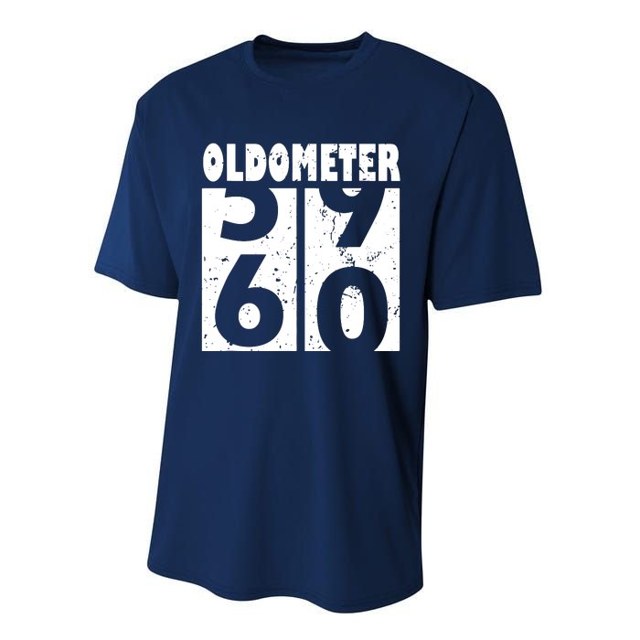 59 60 Years Oldometer Performance Sprint T-Shirt