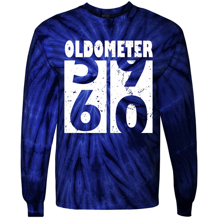 59 60 Years Oldometer Tie-Dye Long Sleeve Shirt