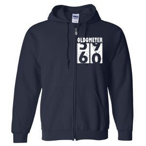 59 60 Years Oldometer Full Zip Hoodie