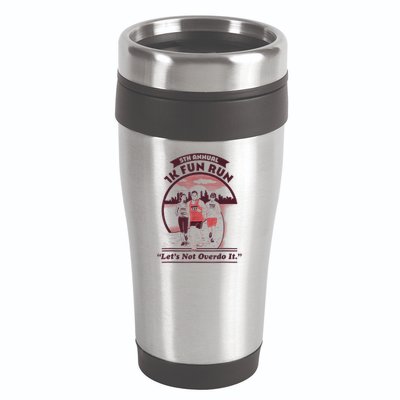 5th Annual 1k Fun Run Let's Not Overdo It Running 16oz Travel Tumbler
