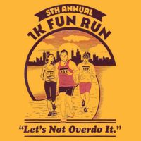 5th Annual 1k Fun Run Let's Not Overdo It Running Pom Pom 12in Knit Beanie