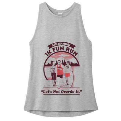 5th Annual 1k Fun Run Let's Not Overdo It Running Ladies PosiCharge Tri-Blend Wicking Tank