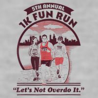 5th Annual 1k Fun Run Let's Not Overdo It Running Ladies PosiCharge Tri-Blend Wicking Tank